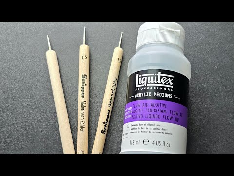 Paint by numbers with dotting pen