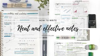HOW TO TAKE NEAT AND EFFECTIVE NOTES FROM A TEXTBOOK + TIPS | studycollab: alicia