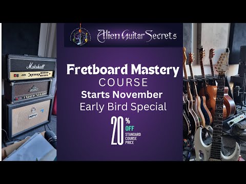 Alien Guitar Secrets Fretboard Mastery Course "Release your inner Guitar God." Sign up to today!