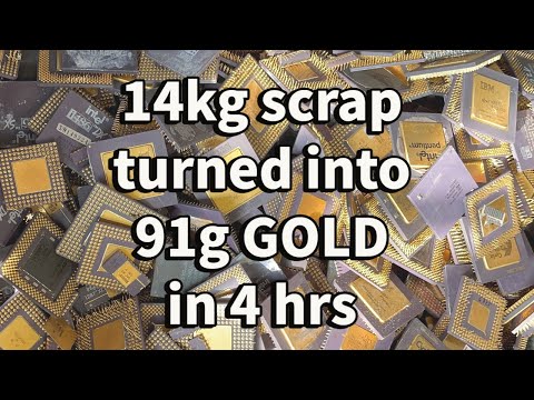 The QUICKEST way to Recover GOLD from this Scrap