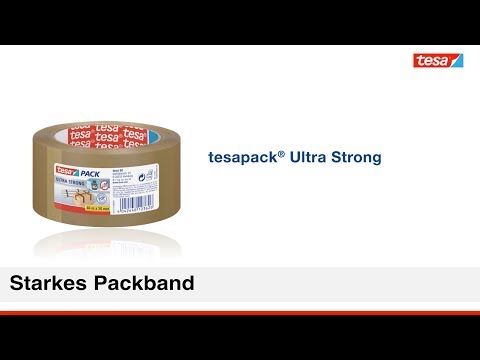 Artikelvideo 1 für AKTION: tesa Packbänder tesapack® 4124 chamois 50,0 mm x 66,0 m 6 Rollen, Artikelnummer 555969