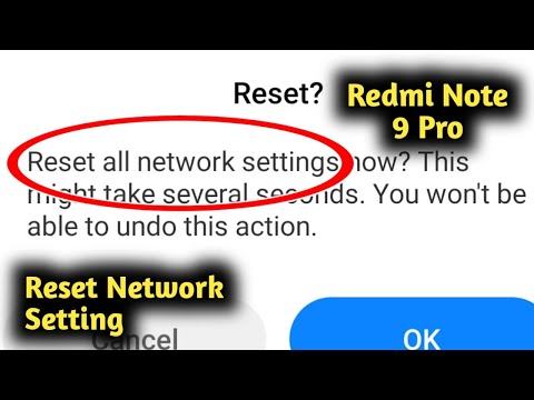 How to Reset Network Setting in Redmi Note 9 Pro