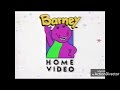 Barney Home Video Logo Fast And Slow