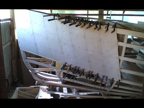 Swaggie building - 2 (sailboat building, Welsford`s boat)