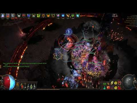 [POE 3.9] Awakener Sirus Deathless - FAST KILL - Less than 3 minutes -  Necromancer - Awakening 8
