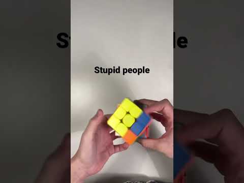 Intelligent people vs stupid people #shorts #rubikscube