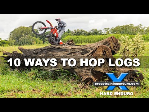 10 ways to hop logs on a dirt bike!︱Cross Training Enduro