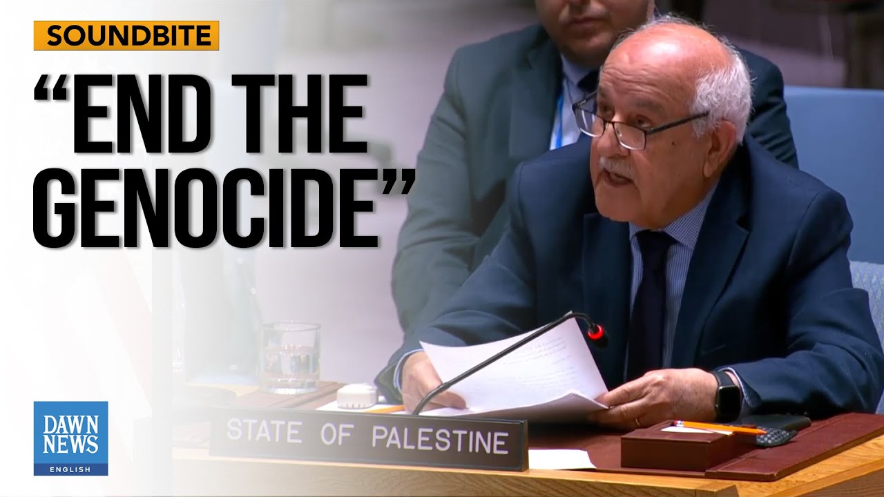 Palestinian Observer in Tears at Security Council: "Whoever Stays Until The End Will..." | Dawn News