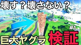 マッチ中に超巨大タワーがあったら壊す？壊さない？🌍国際協力🌍検証動画 【フォートナイト/Fortnite】