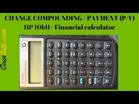 How to change Payments/Compounding per Year (P/Y) | HP 10BII+ Financial Calculator