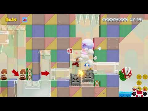 Super Mario Maker 2 — Clear Pipe Panic (Clear Video)