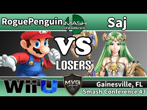 RoguePenguin (Mario) vs. Saj (Palutena & Marth) - SSB4 Losers R9 - SC43
