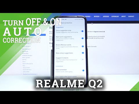 How to Enter AutoCorrection Option on REALME Q2 – Text Correction