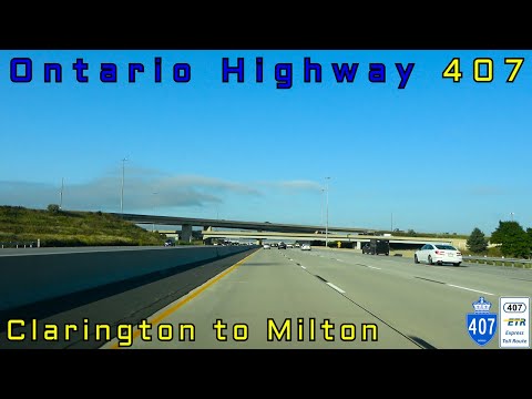 Ontario Highway 407 WB - Clarington to Milton - September, 2024