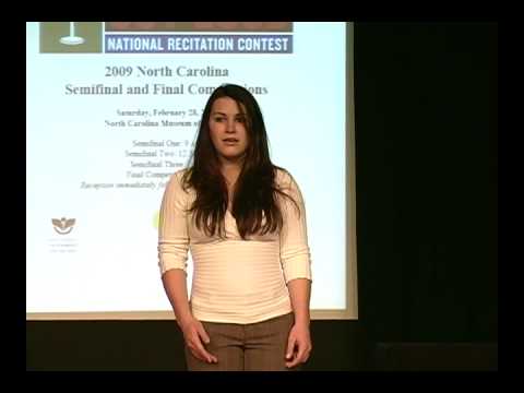 NC Poetry Out Loud 2009 - "Madmen" by Billy Collins