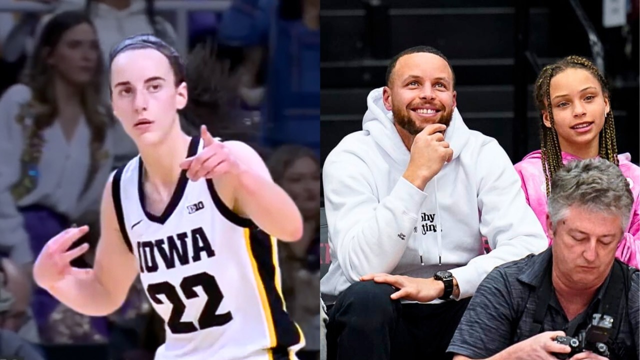 When Caitlin Clark BROKE Steph Curry's RECORD For Three Pointers 🔥