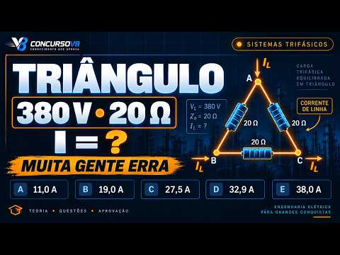 Corrente de Linha em Triângulo: Você Sabe Resolver Essa Questão?