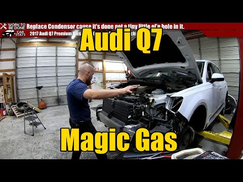 How to repair and replace a 2017 Audi Q7 Condenser DIY Help