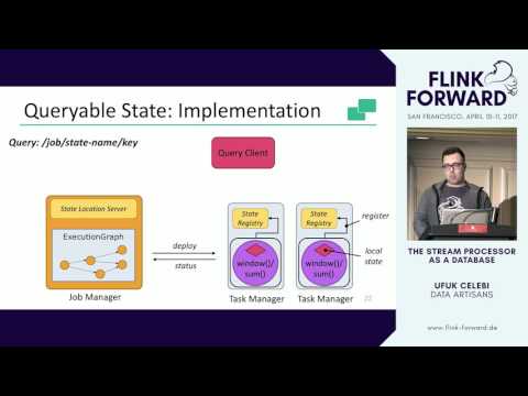 #FlinkForward SF 2017: Ufuk Celebi - The Stream Processor as a Database