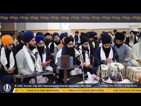 016 Toronto July 2021 - Raensabaayee Keertan - Bhai Sarabpreet Singh Jee Montreal