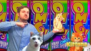 WATCH THIS VIDEO OR SDGUY WILL KILL A KITTEN 💲 OMG Kittens  & OMG Kitten Safari Slot Machine