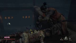 [隻狼（SEKIRO）ボス攻略］長手の百足 仙雲の倒し方：雑魚を先に倒せば楽々です