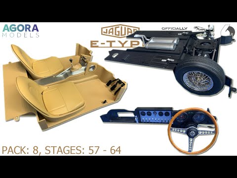 Stavba Pack 8 Big Scale Modelu 1961 JAGUAR E-TYPE 1:8 od Agora Models -  Stages: 57 - 64