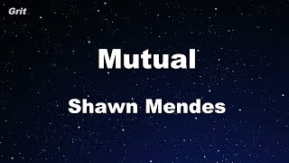 Mutual - Shawn Mendes Karaoke 【With Guide Melody】 Instrumental