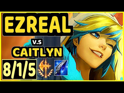 THEUSMA (EZREAL) vs CAITLYN - 8/1/5 KDA BOTTOM ADC GAMEPLAY - BR Ranked GRANDMASTER