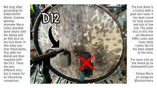 Video thumbnail for DrAlienSmith Alien8 vs Vintage AKG D12 Outside the Kick Drum by DrAlienSmith