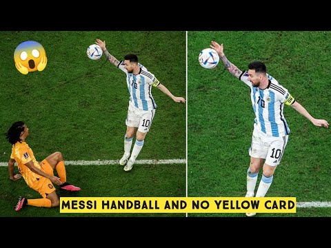 😱 Messi Handball and No Yellow Card vs Netherlands