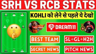 SRH vs BLR Dream11 Team Today | SRH vs RCB Dream11 Prediction | SRH vs RCB Dream11 | Fantasy Support