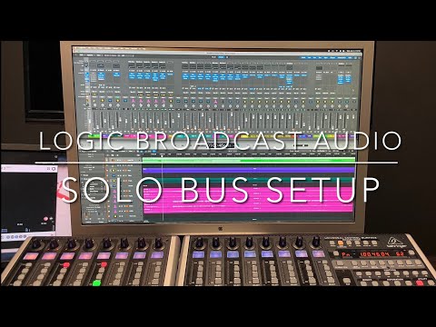 Logic Pro broadcast solo bus setup