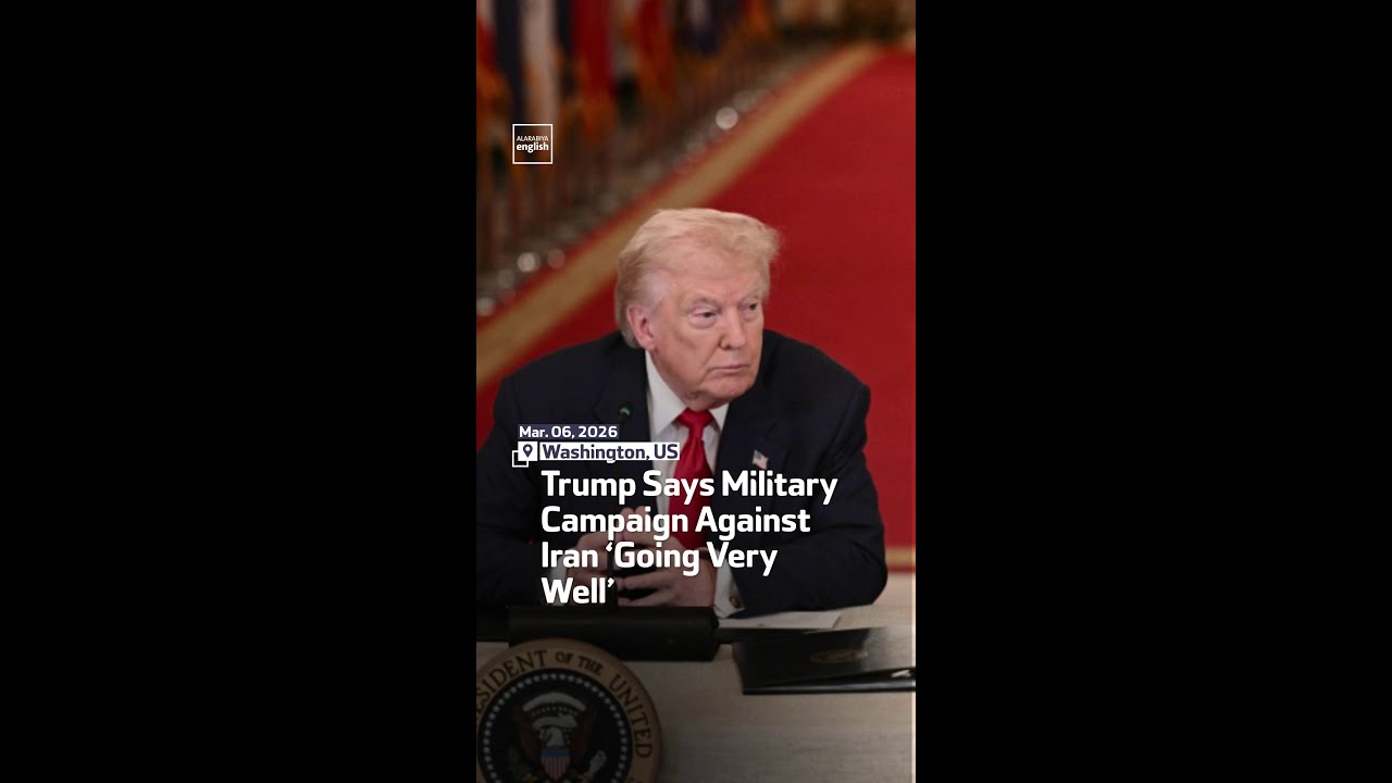 Video | Trump Says Military Campaign Against Iran ‘Going Very Well’