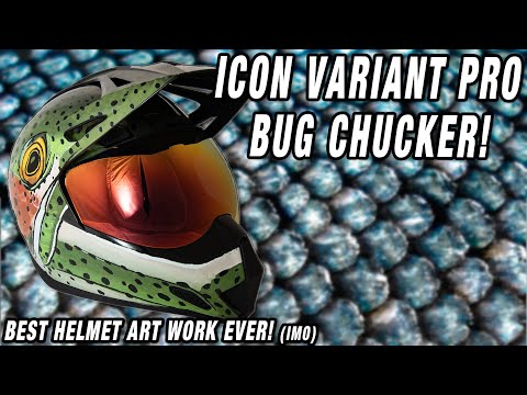 This Motorcycle Helmet Art is AMAZING! | Icon Variant Pro - Bug Chucker Edition!
