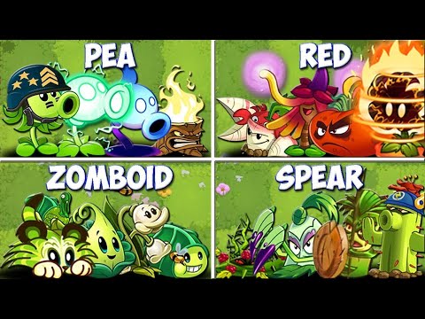 Random 4 Team Plants Battlez - Who WIll Win? - PVZ 2 Team Plant vs Team Plant