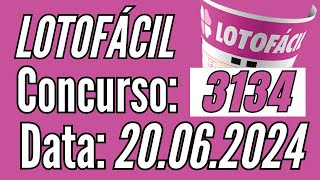 LOTOFÁCIL de hoje 20/06, Lotofácil de Hoje,