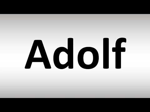 How to Pronounce Adolf
