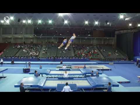 GOUZOU & DEMIRO-O-DOMIRO (FRA) - 2024 Trampoline European silver medallists, Men's Synchro