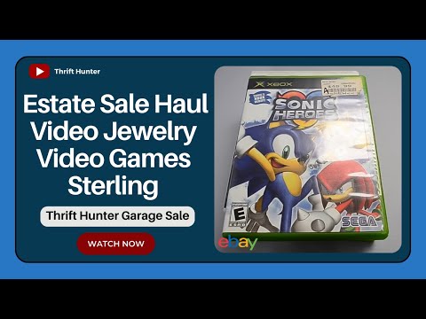 Garage & Estate Sale Haul: Jewelry, Video Games, Sterling & Gold Finds - Thrift Hunter #118