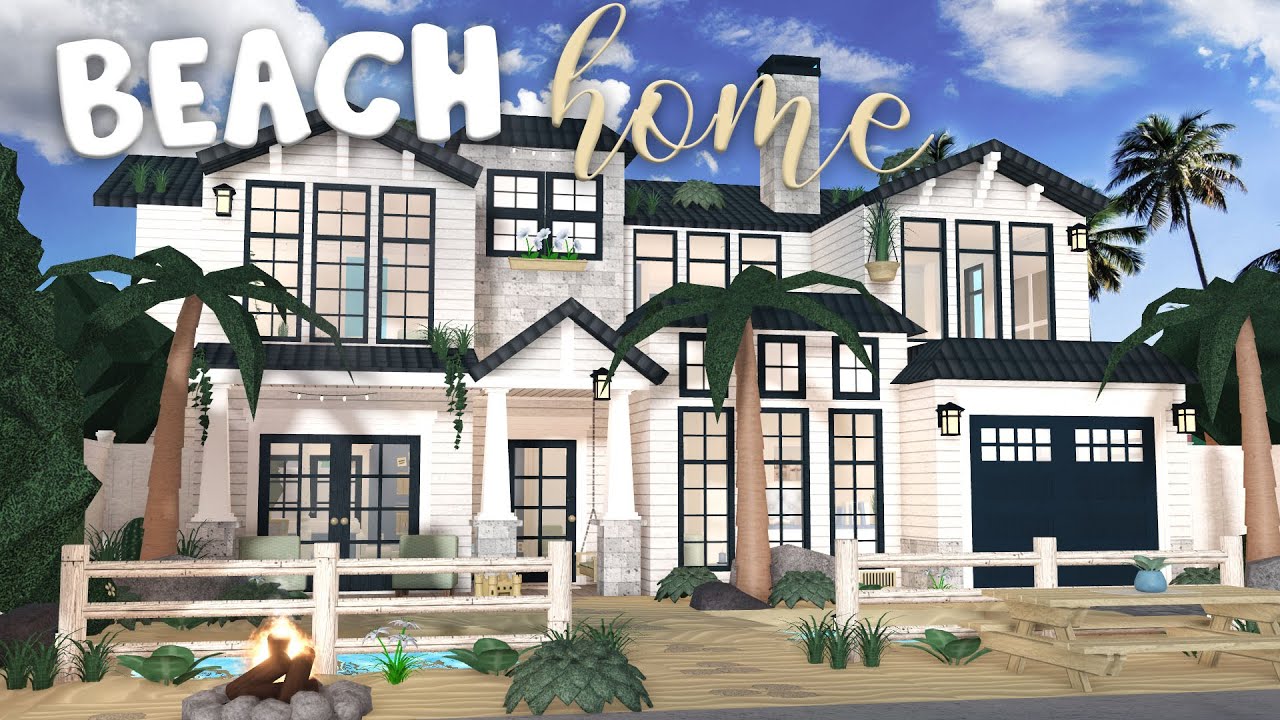 Coastal Family Beach House in Bloxburg - Stunning 119k Build!