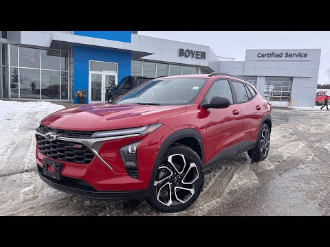 2026 Chevrolet Trax FWD 4dr 2RS in Red for sale at Boyer Chevrolet Lindsay Ltd. in Lindsay, ON