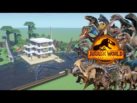 GamingTurtle - How To Make a Jurassic World Dominion Farm in Minecraft PE