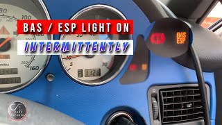 2001 Mercedes SLK 170 BAS ESP Light on When Cold | Fault Code C-1142-1 | B24/2 Sensor