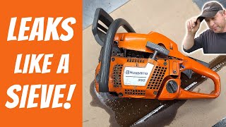 Husqvarna Chainsaw Leaks Fuel On Clutch Side - Let's Fix It!