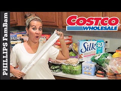 MASSIVE COSTCO GROCERY HAUL $624 | LARGEST COSTCO HAUL | PHILLIPS FamBam Hauls Video