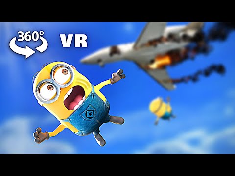 VR Planet - 360° VR - MINIONS PLANE CRASH