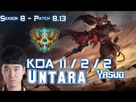 Untara YASUO vs AATROX Top - Patch 8.13 KR Ranked