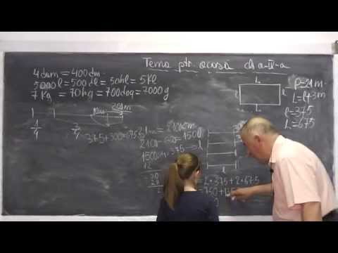 2/2 Lectia 490 - Probleme cu unitati de masura - Perimetrul figurilor geometrice - Tema Clasa 4