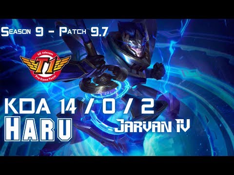SKT T1 Haru JARVAN IV vs REK'SAI Jungle - Patch 9.7 KR Ranked